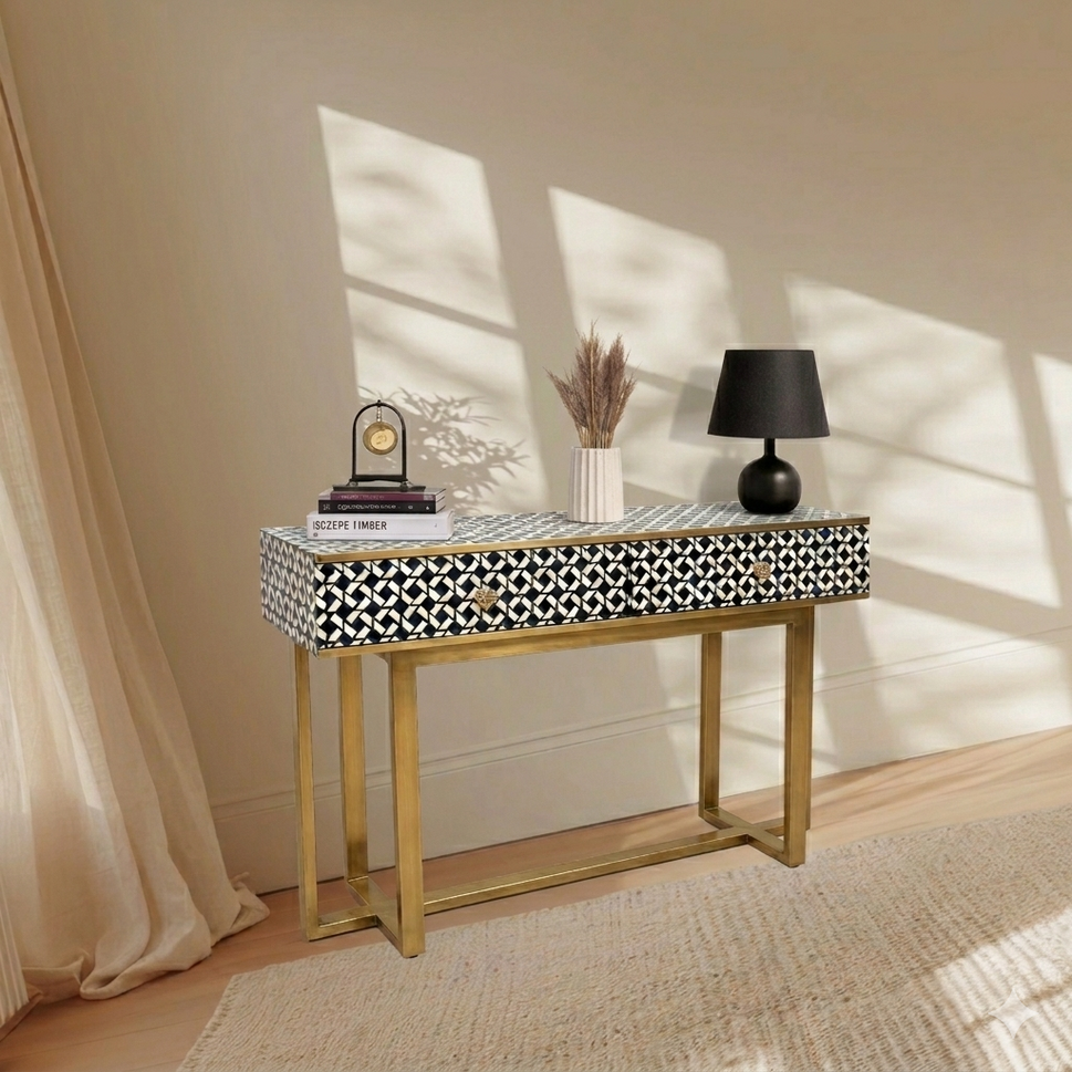 Elinaaz bone Inlay Chest Console table Abu Dhabi