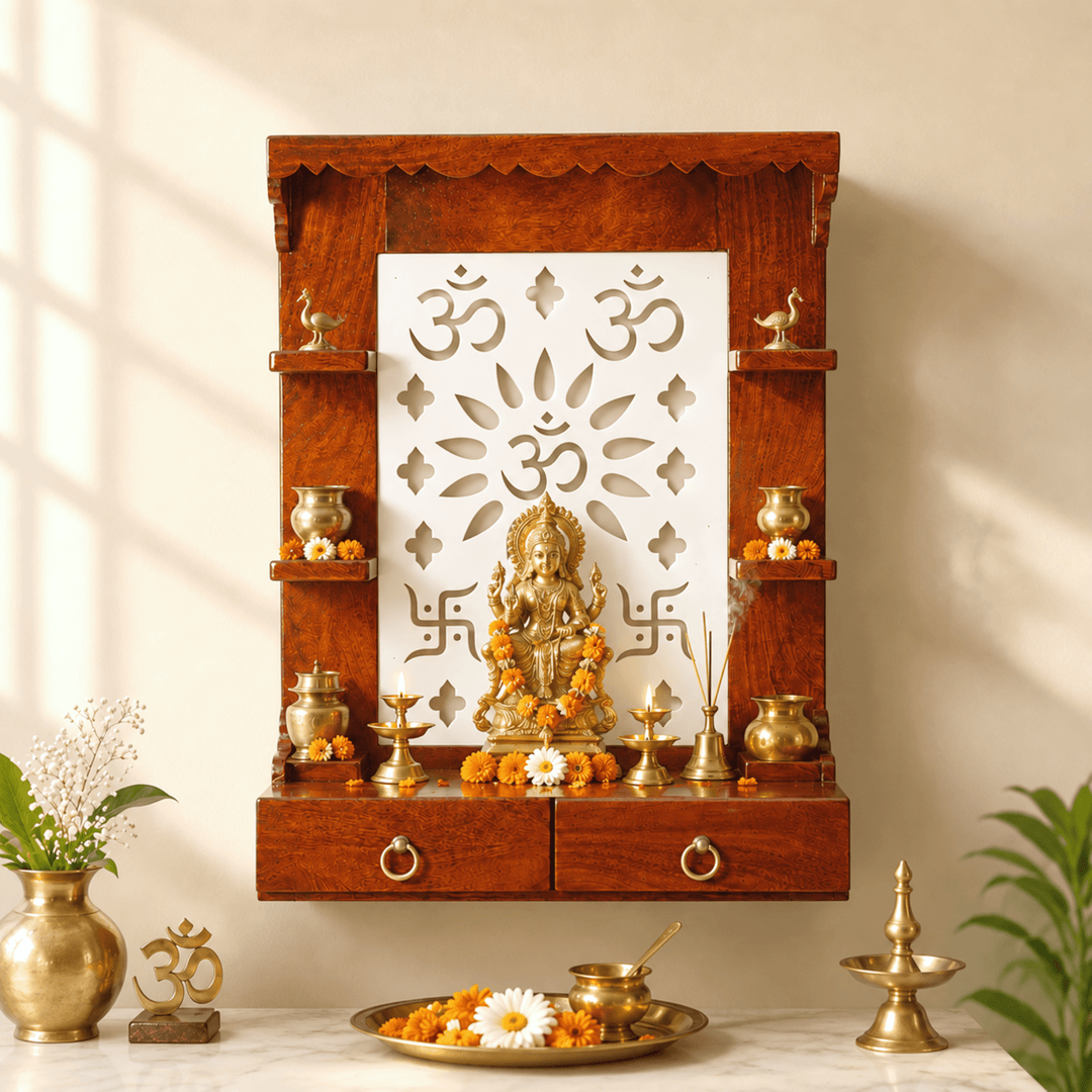 Hanging Pooja Temple with hand made
