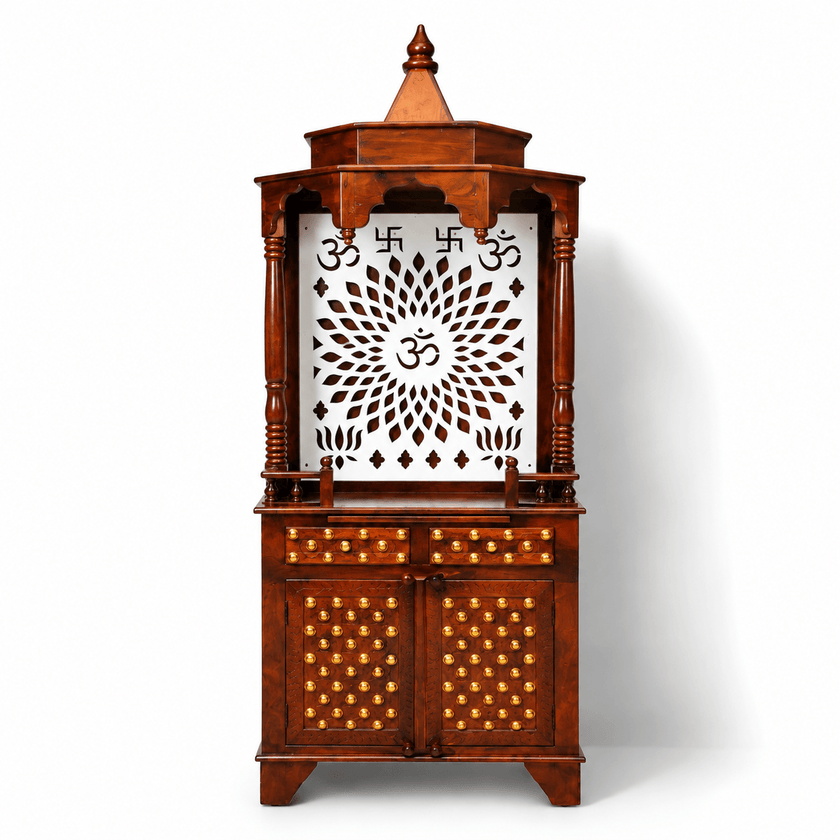 luxury home temple Sharjah, Indian wooden mandir GCC, Indian wooden mandir Dubai, premium Indian wooden mandir UAE wooden temple store,