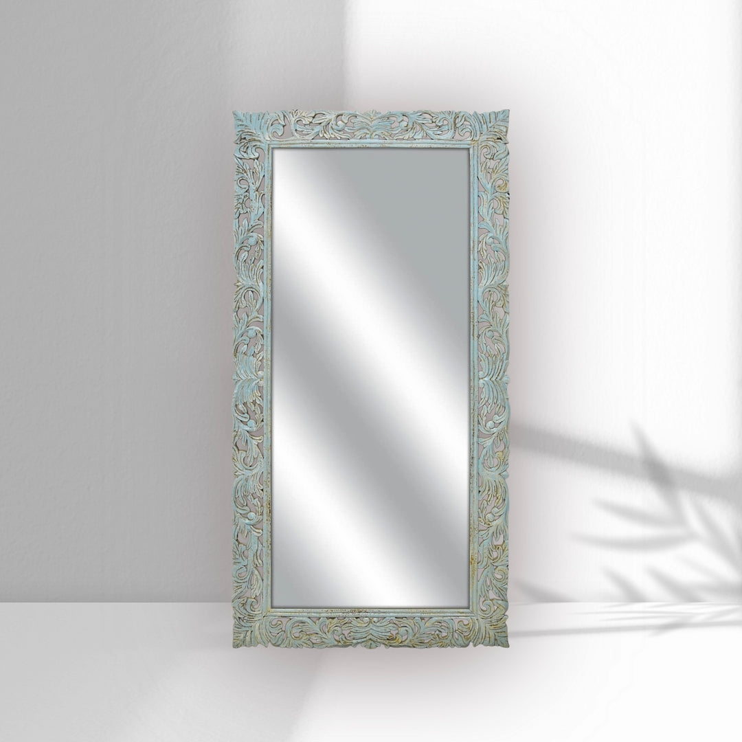 Florina Leaner Solid Mango Wood Mirror Frame