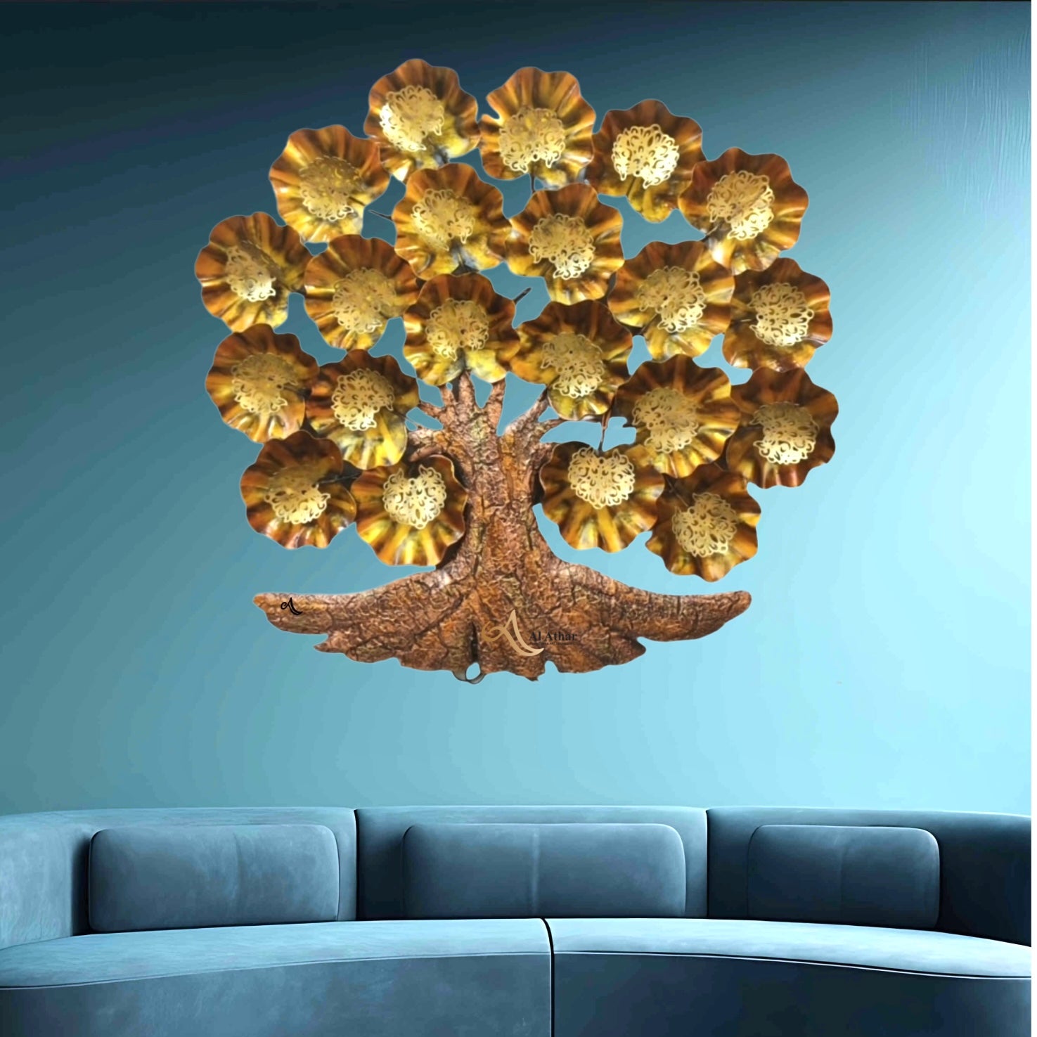 Decorative wall hanging maple tree with LED light