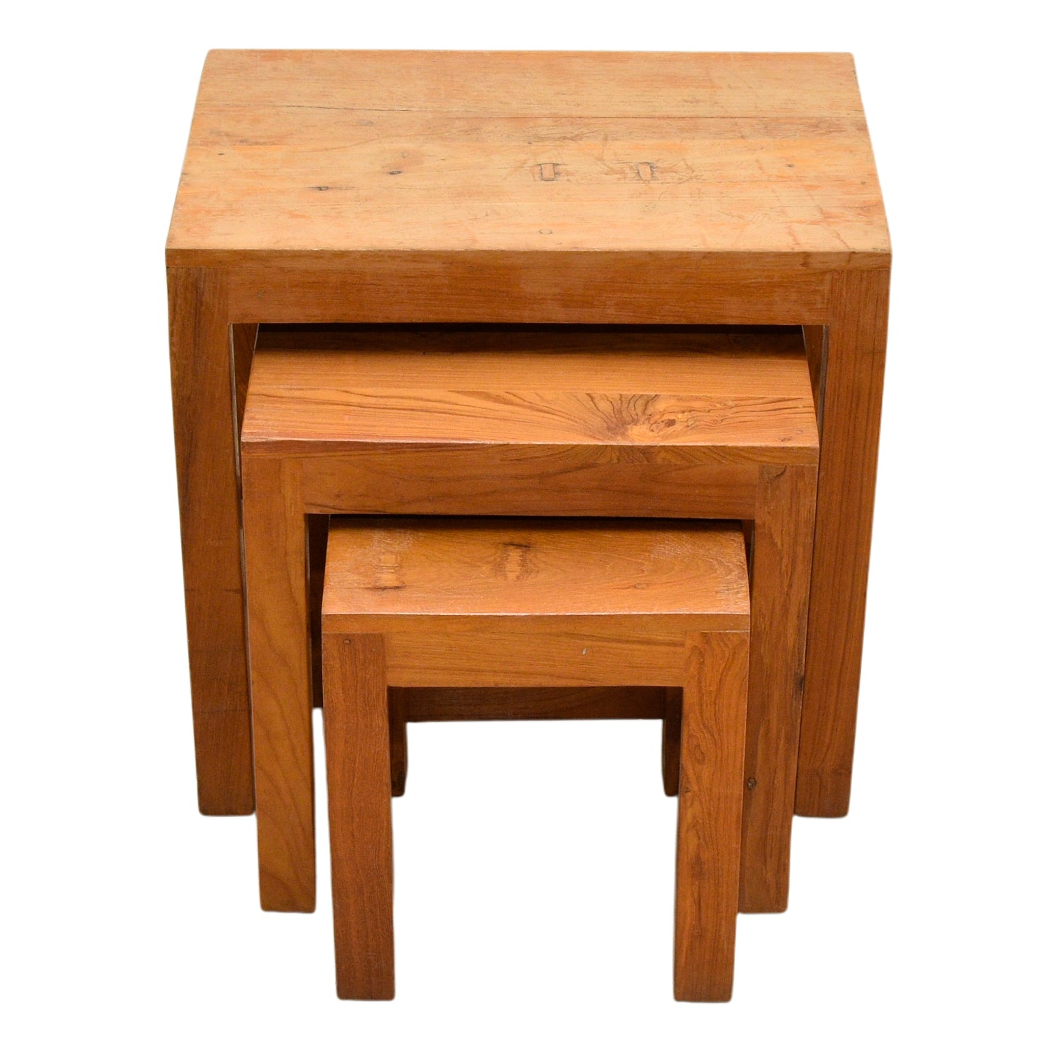 Solid Wood Nesting Table Set – 3 Pieces | Dubai UAE
