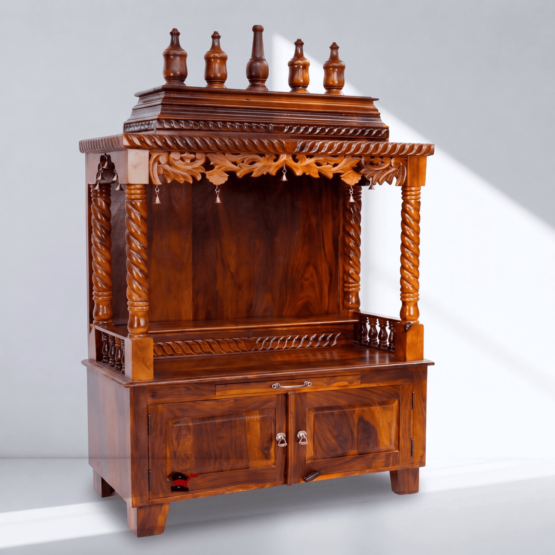 Royal heritage solid wood temple cabinet Dubai