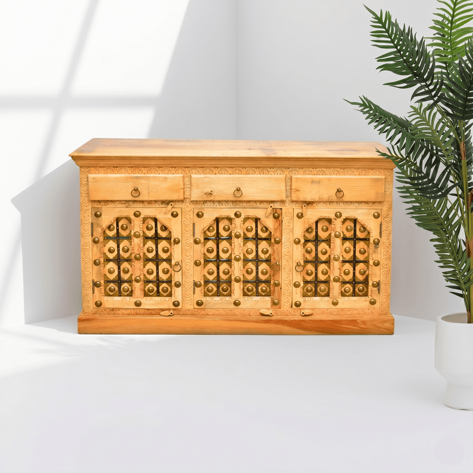 Luxe heritage Handmade Mango Wood Buffet Cabinet