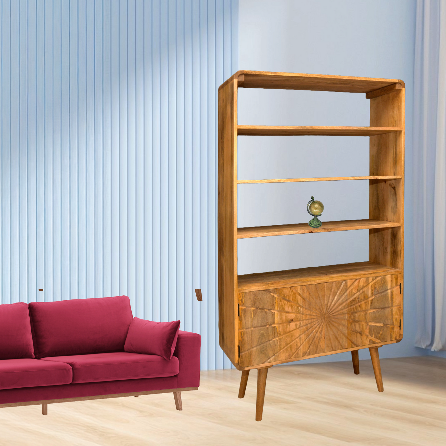 Book shelf and glass cabinet 4