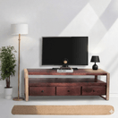 Switch Solid rosewood TV unit, Rosewood TV cabinet UAE, Antique wooden TV console, Luxury TV unit Dubai 1 image
