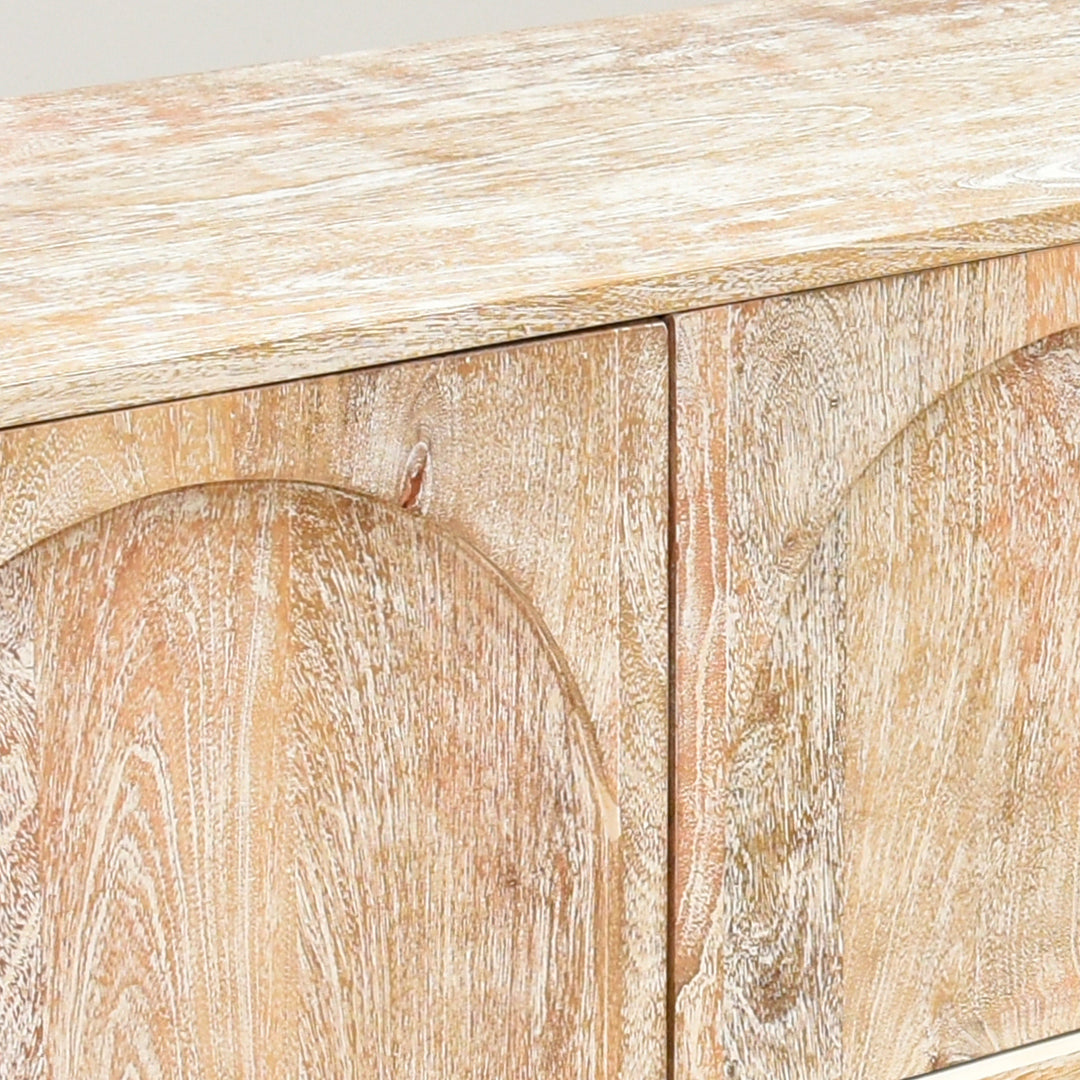 The Rustic Aura Media Console Unit | Mango Wood TV Stand UAE