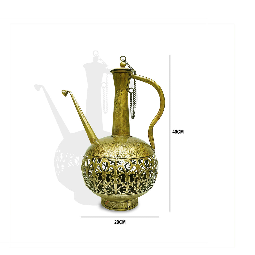 Handicrafted antique style surahi with T- light candle