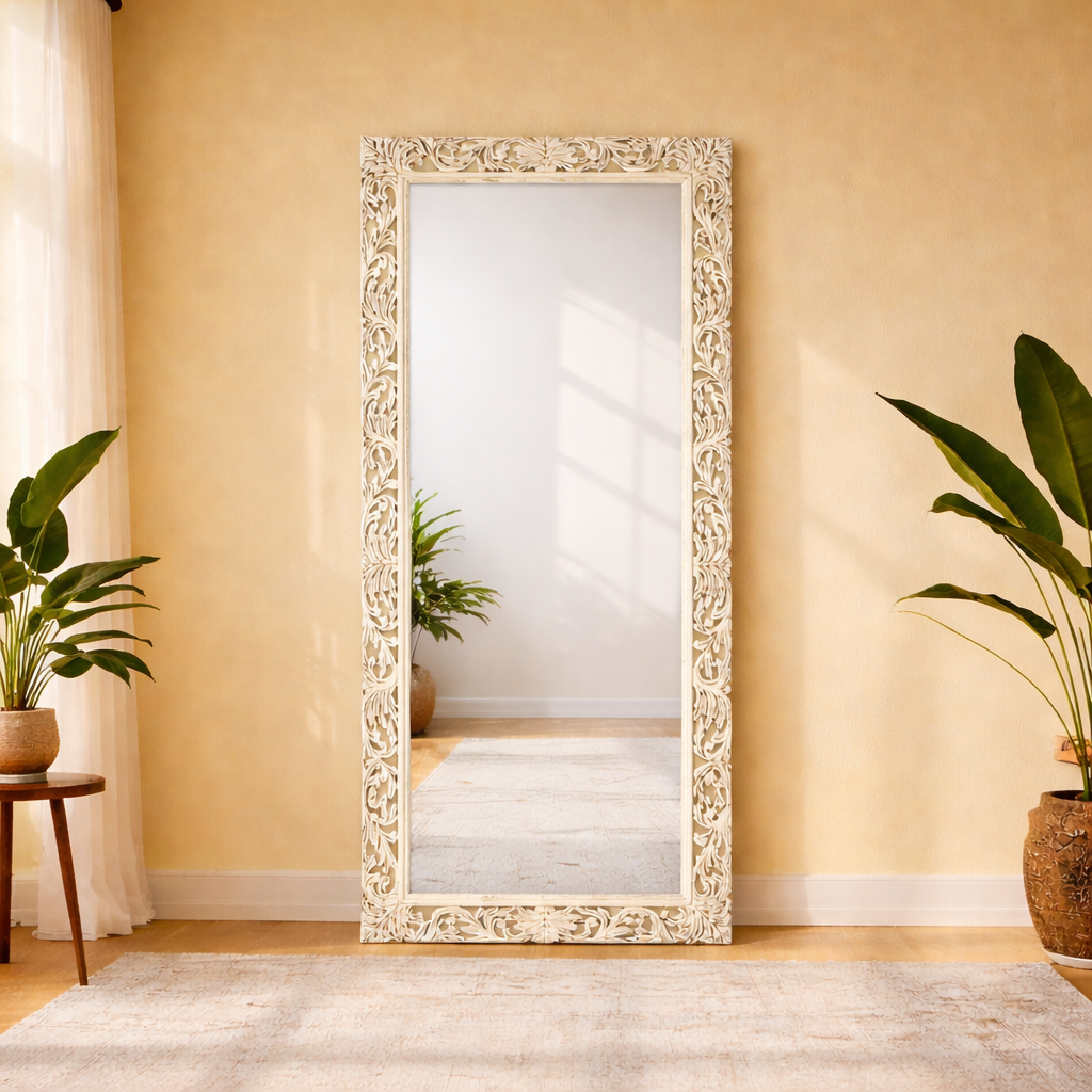 Wooden traditional mirror frame Dubai,Home decor looking mirror Sharjah,