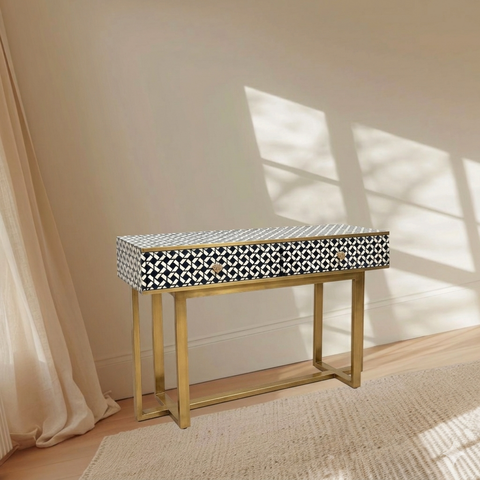 Elinaaz bone Inlay Chest Console table Abu Dhabi