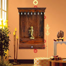 Switch Wall mounted wooden mandir UAE
Compact pooja temple for apartments 1 image
