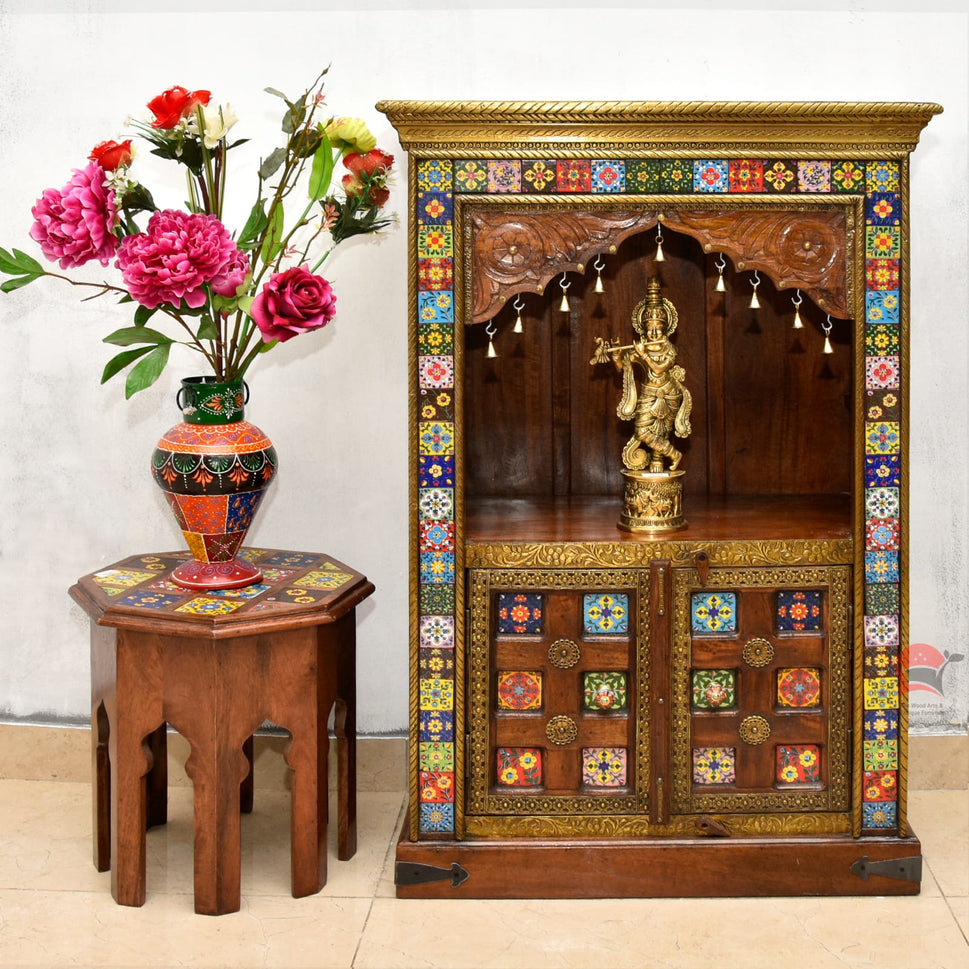 Wooden home temple with worship