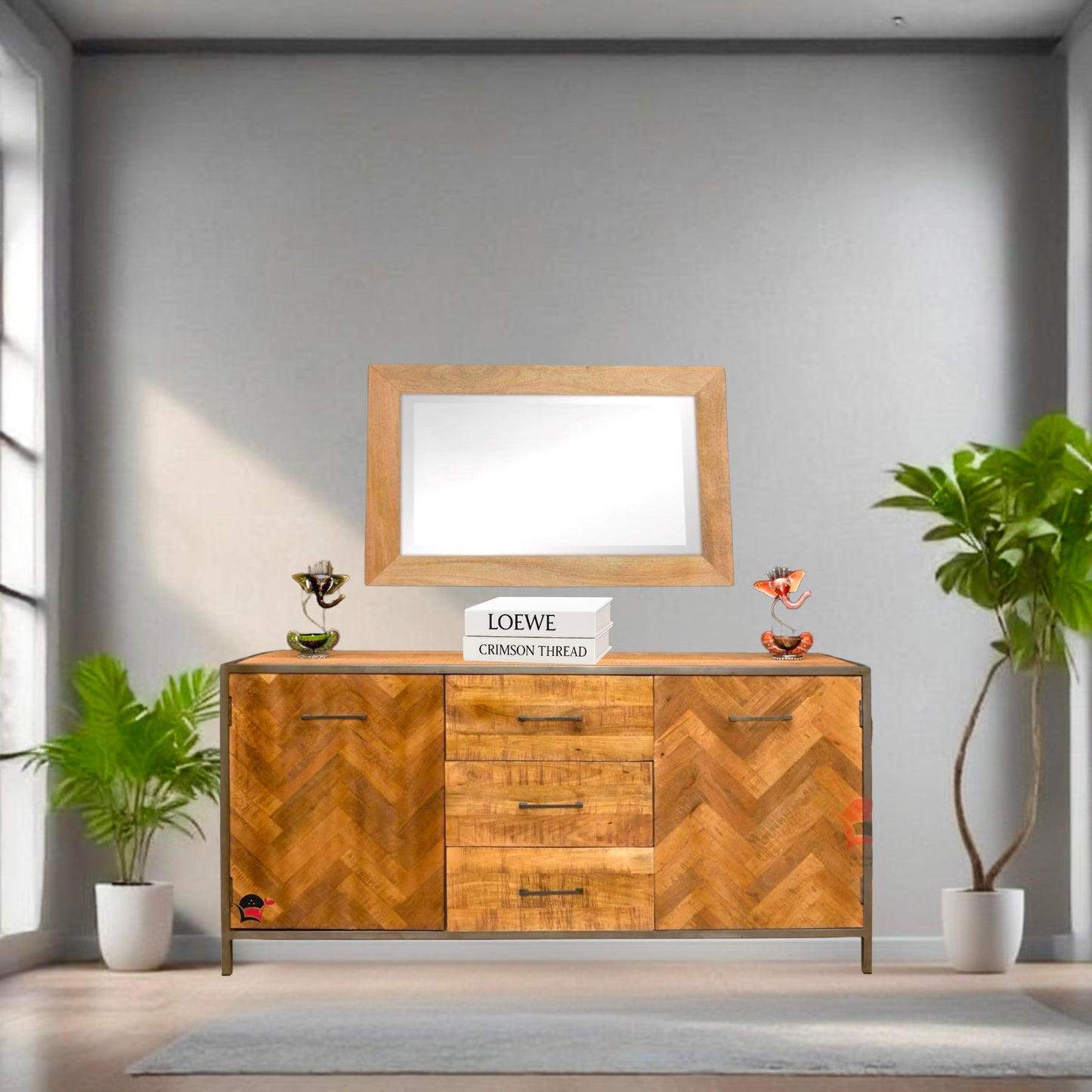Industrial Style Furniture
Herringbone Design Sideboard