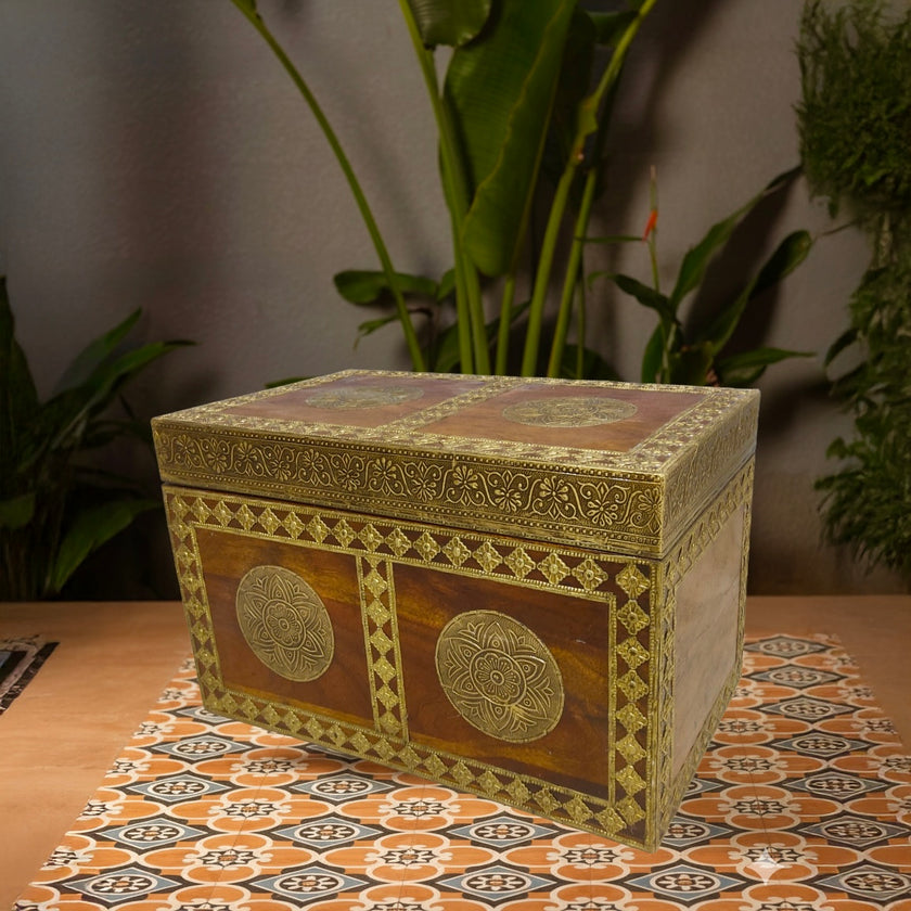 Home Décor Wooden Storage Chest
Indian Crafted Wooden Trunk UAE