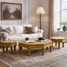 Switch solid wood coffee table set, nesting natural wood table set, centre vintage table set, majlis hand made table set, tea table set hardwood, side table set mango wood, accent table settling lasting wood, 
 1 image