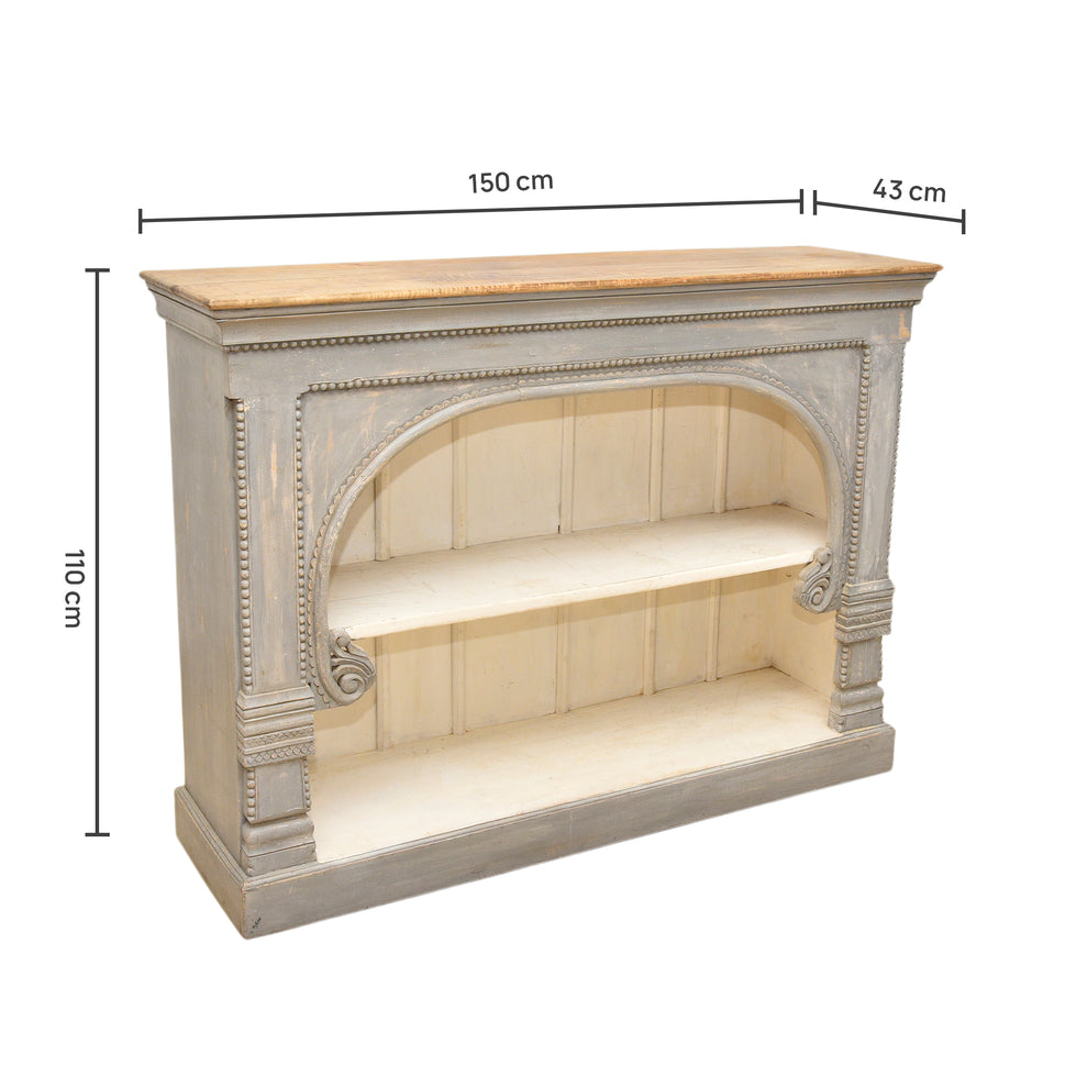 The Elora handmade mango wood display console table