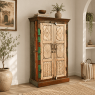 Premium Vintage Recycled solid Teak Wood Storage Cabinet