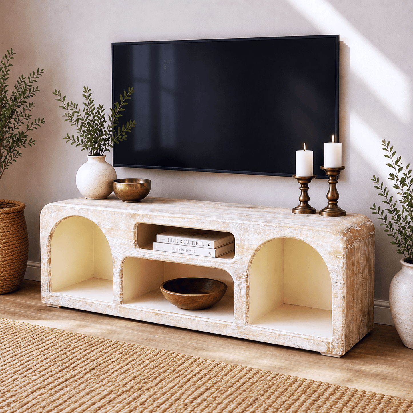 contemporary Sharjah home media unit, hotel hospitality TV cabinet UAE, hospitality suite entertainment unit Dubai, interior design project TV furniture UAE, modern majlis seating TV console Dubai, 