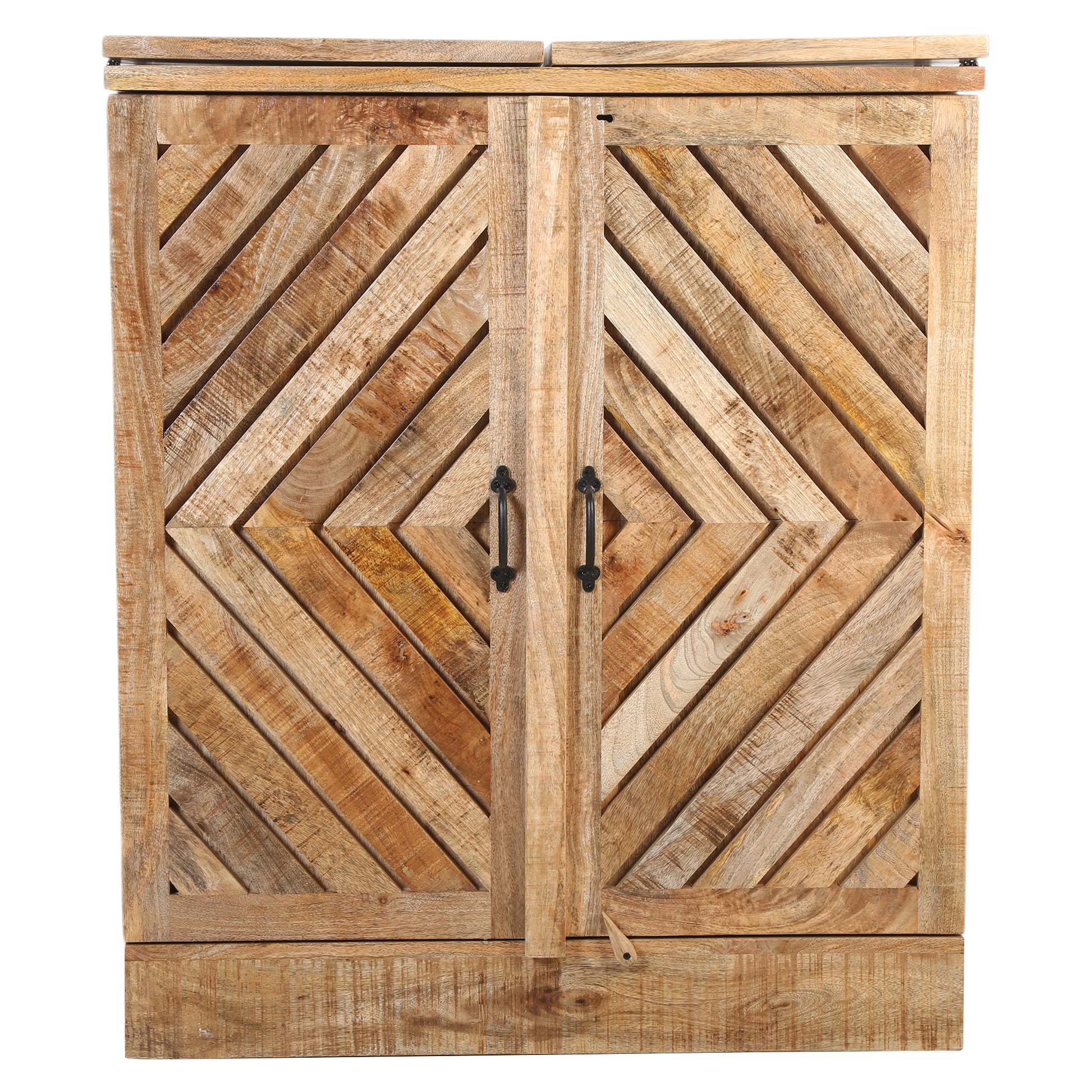 The Winchester Wine Classic Heritage Mango Wood Home Bar Cabinet