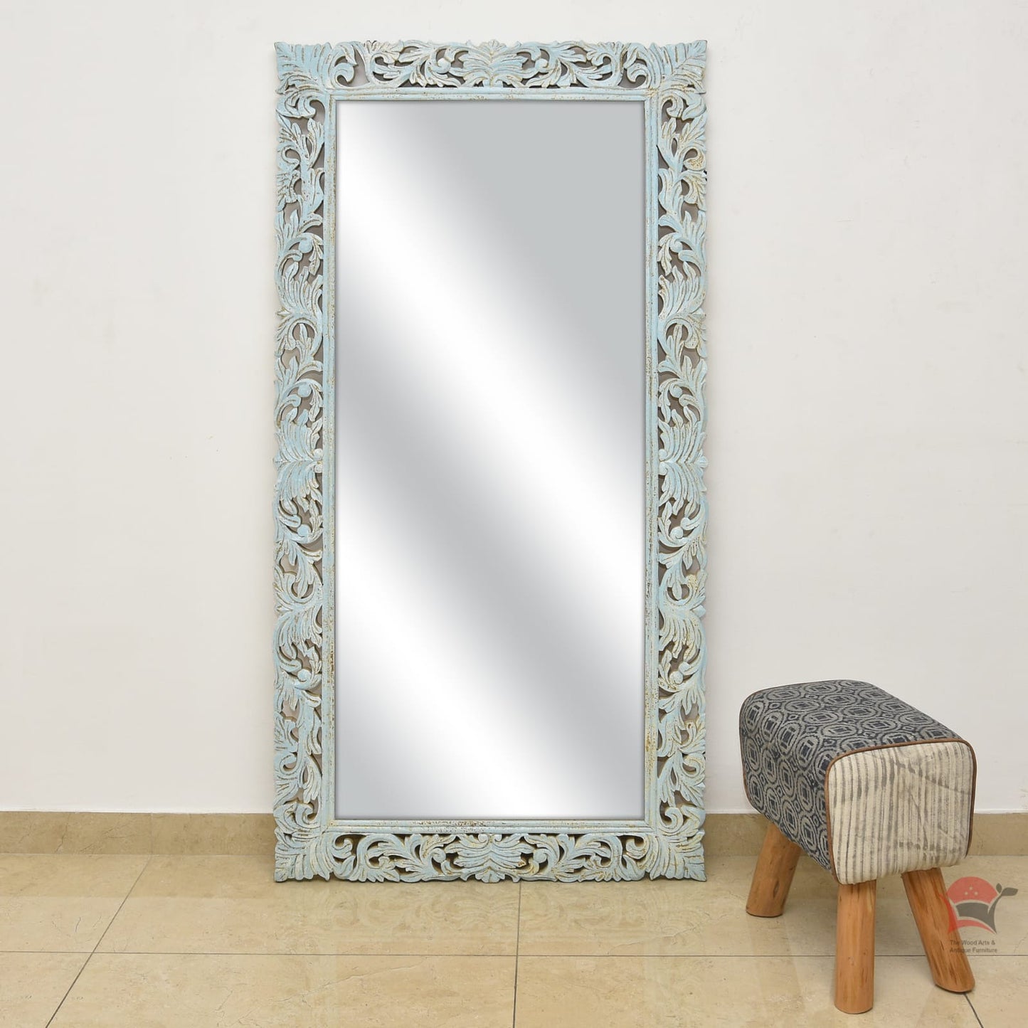 Mango wood carved mirror frame 18