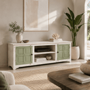 Switch luxury wooden entertainment unit Dubai, vintage style TV stand UAE, antique look media cabinet Dubai, rustic entertainment center UAE, 
 2 image