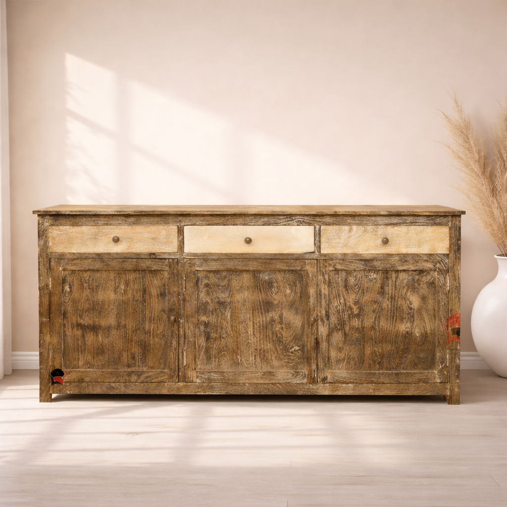 Wooden cabinet sideboard for hotels, Wooden sideboard shelf for restaurant in UAE, 