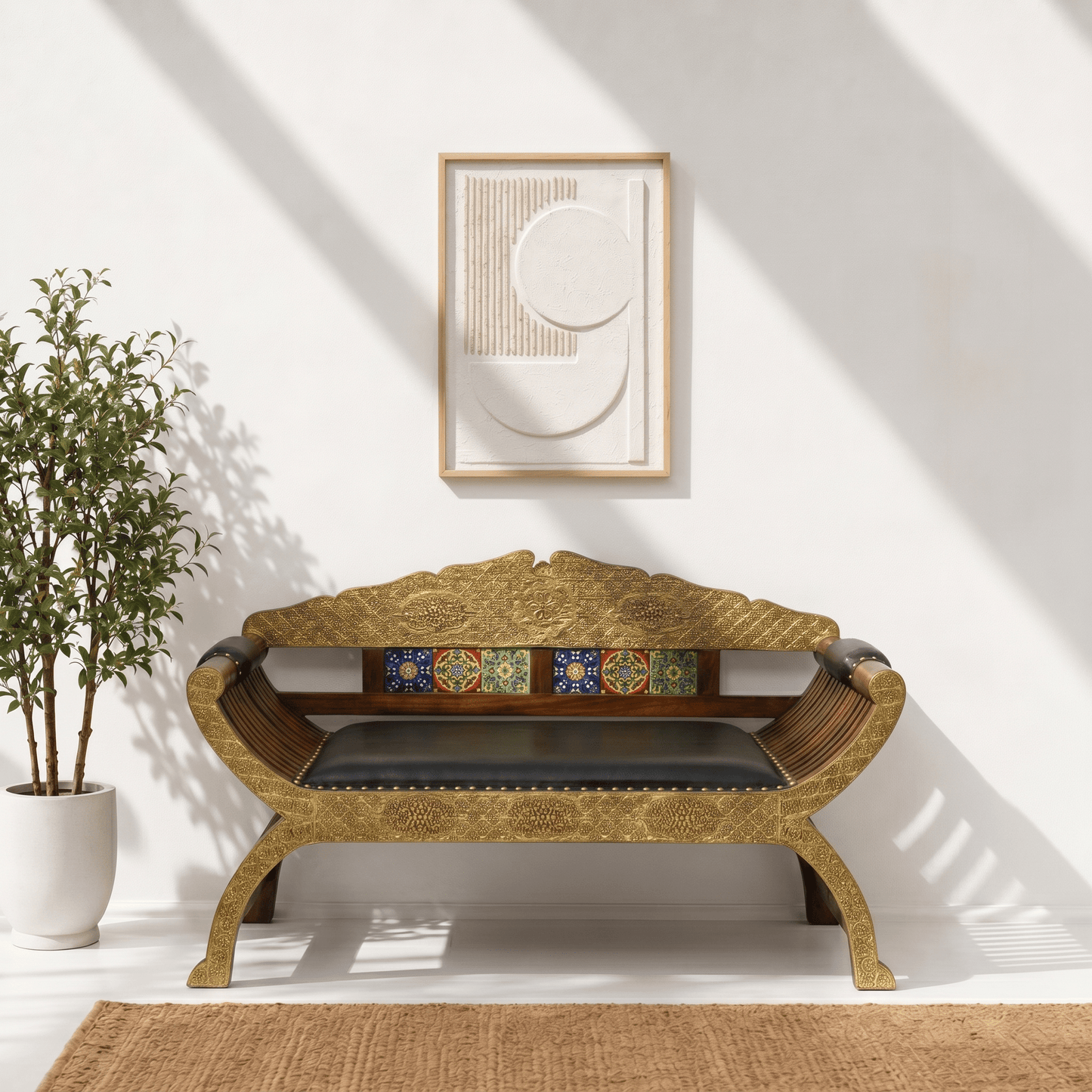 thai style wooden bench Abu Dhabi, thai style entry bench premium wood UAE, thai carved wooden bench Sharjah UAE, sheesham wood carved bench luxury UAE, sheesham wood carved bench Dubai UAE, sheesham wood bench Sharjah handmade, 