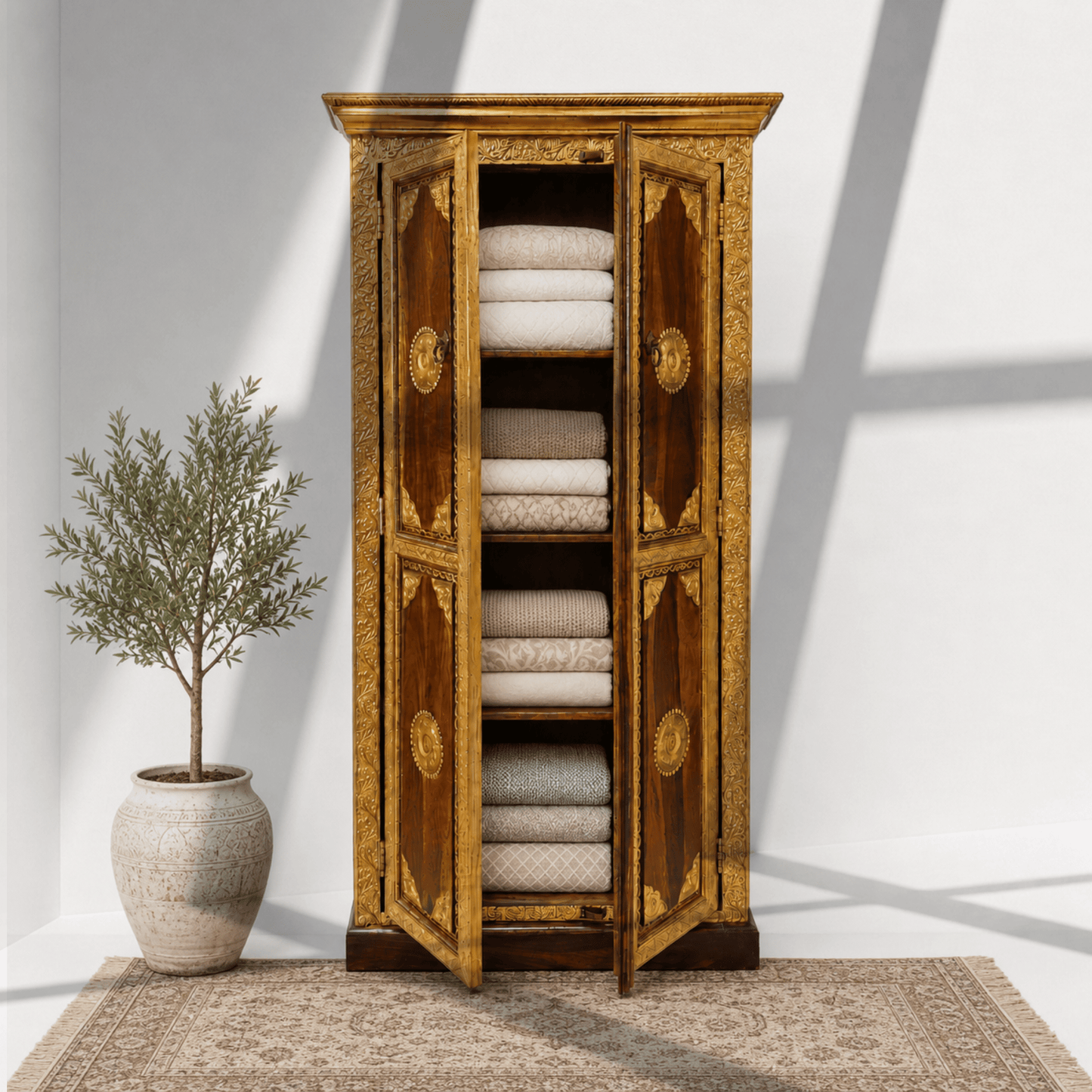  long lasting wood cabinet, wooden storage cupboard, solid wood furniture Dubai, sheesham wood furniture Dubai, wooden furniture Sharjah, solid wood furniture UAE, storage cabinet Abu Dhabi, 