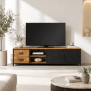 Switch tv cabinet wood, tv stand wooden, tv bench hand made, tv unit vintage design, handicrafted tv console, mango wood television cabinet, hardwood television console, wooden tv cabinet, 
 1 image